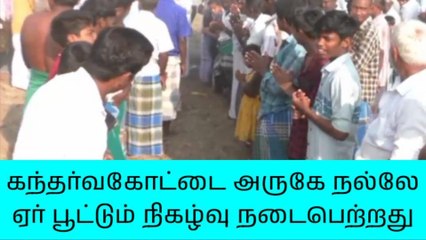 கந்தர்வகோட்டை: நல்லேர் பூட்டி விவசாயப் பணிகள் தொடக்கம்!