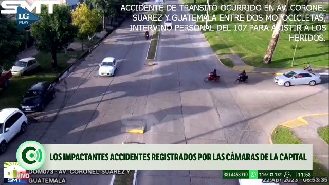 Las impactantes imágenes registradas por las cámaras de seguridad de la Capital tucumana