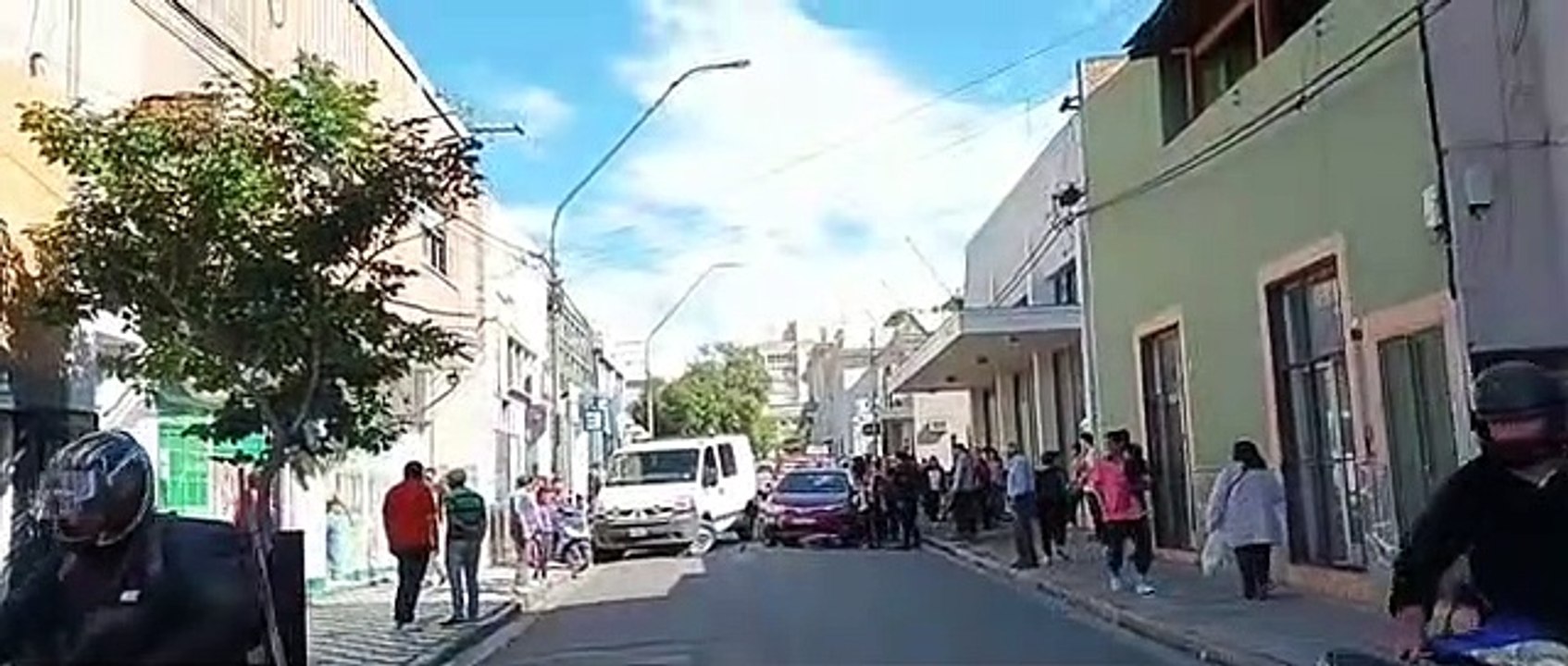 Choque en el microcentro