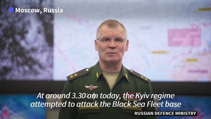 Russia says 'repelled' drone attack on Crimea port