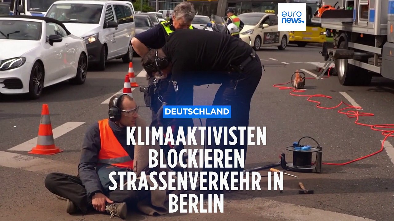 Proteste in Berlin: Letzte Generation blockiert Berufsverkehr