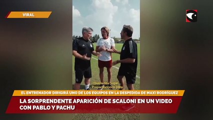 La sorprendente aparición de Scaloni en un video con Pablo y Pachu