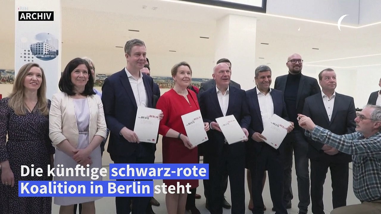 Koalition von CDU und SPD in Berlin steht