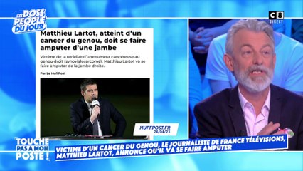 Matthieu Lartot, atteint d'un cancer, annonce qu'il va se faire amputer du genou