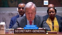 Guterres denuncia violação da Carta da ONU pela Rússia perante Conselho de Segurança