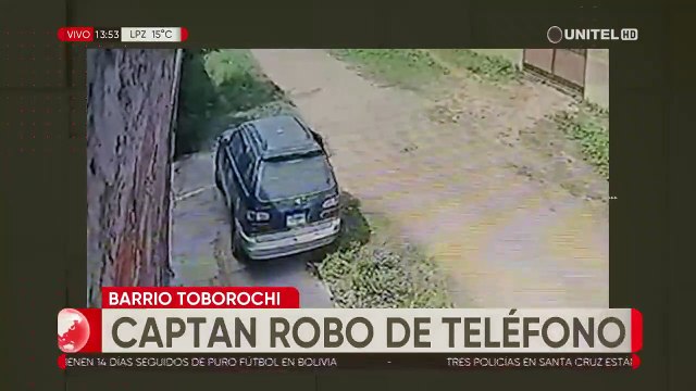 Cámaras graban a sujeto robando celular de un vehículo estacionado