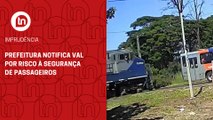 Prefeitura notifica VAL por risco à segurança de passageiros