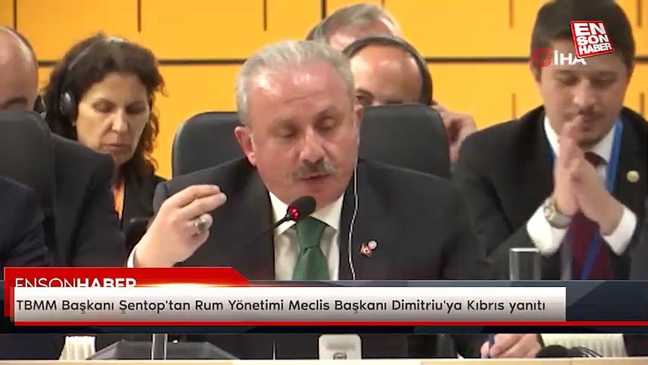 TBMM Başkanı Şentop'tan Rum Yönetimi Meclis Başkanı Dimitriu'ya Kıbrıs yanıtı