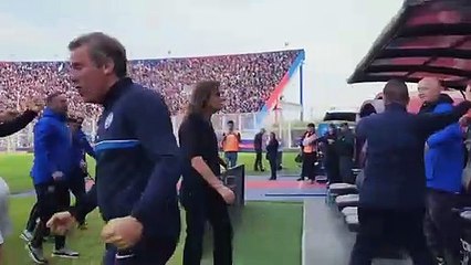 El cruce entre Insúa y un plateísta luego del gol agónico de Pérez