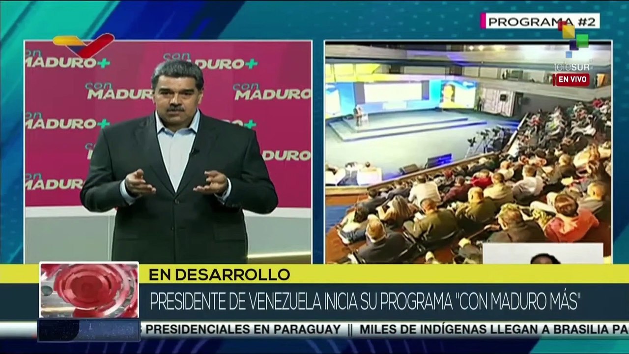 Pdte. de Venezuela aborda en el programa "Con Maduro más" índices de crecimiento en temas económicos