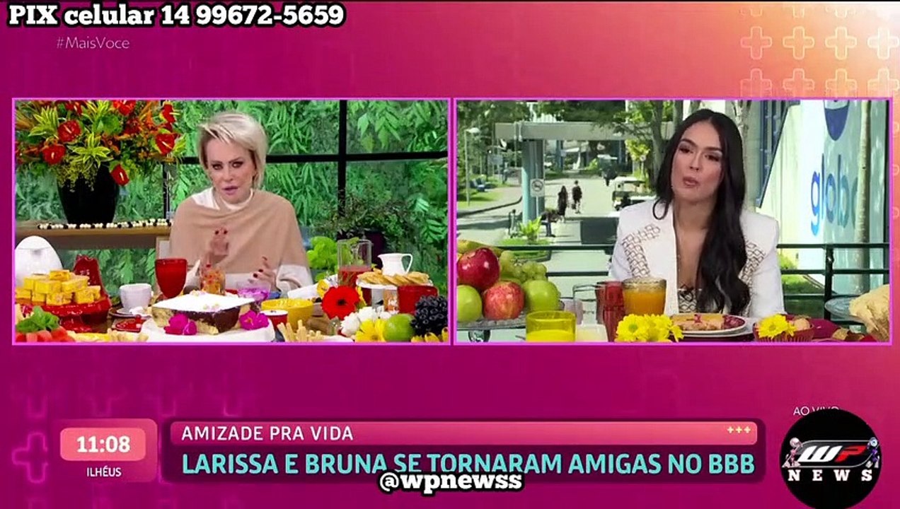 Larissa Santos no Mais Você com Ana Maria Braga