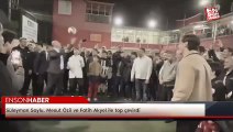 Süleyman Soylu, Mesut Özil ve Fatih Akyel ile top çevirdi