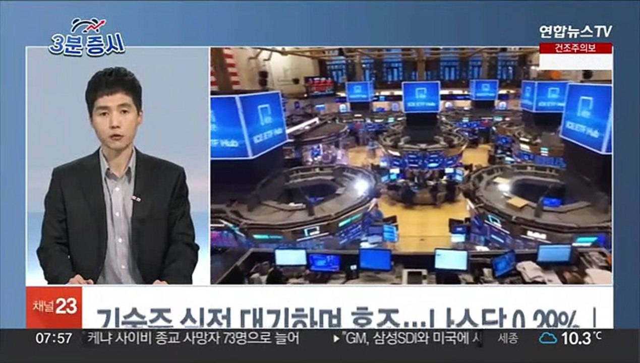 [3분증시] 뉴욕증시, 기술주 실적 대기하며 혼조…나스닥 0.29%↓