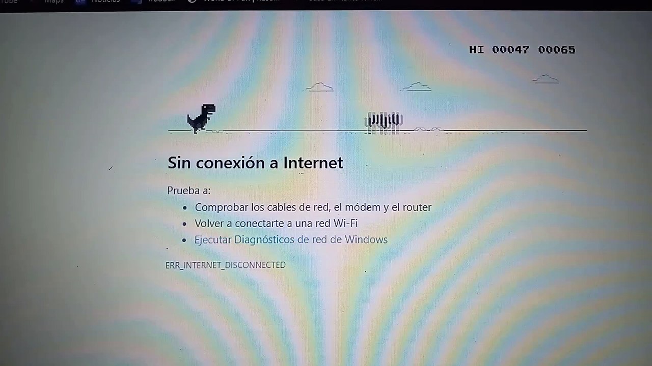 Primera vez jugando Dinosaurio de Google