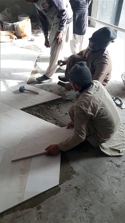 interior works / Technical Floor tile fixing