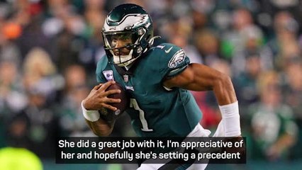 Hurts thanks agent Nicole Lynn for record-breaking contract