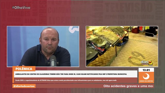 Camelôs temem serem retirados das calçadas de Cajazeiras, e Marquinhos Campos pede paciência ao MP