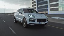 The new Porsche Cayenne E-Hybrid Coupe Driving Video