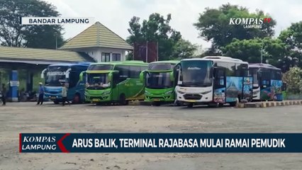 Masa Arus Balik, Terminal Rajabasa Mulai Ramai Pemudik