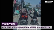 TNI Buru Pria Berbaju Loreng yang Tendang Pemotor Ibu-Ibu dan  Anaknya