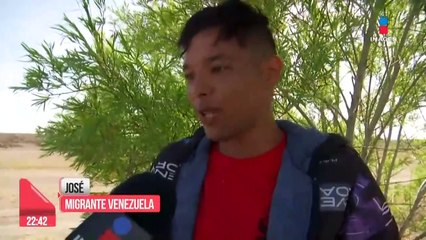 Migrantes llegan a la puerta 40 para entregarse a la Patrulla Fronteriza