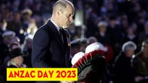 Prince William lays wreath as he leads London commemorations in 5am Anzac Day service
