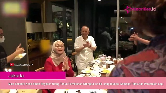 Maia Estianty Kena Sindir Rayakan Ulang Tahun Pernikahan Orangtua ke-58, sang Ibunda: Semoga Tidak Ada Perceraian Lagi