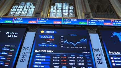 El Ibex aumenta las caídas tras la apertura arrastrado por Santander