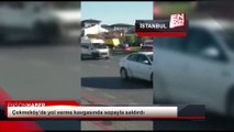İstanbul Çekmeköy'de yol verme kavgasında sopayla saldırdı