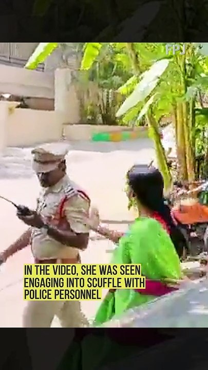 YSR Telangana Party President Y S Sharmila Assaults Cop