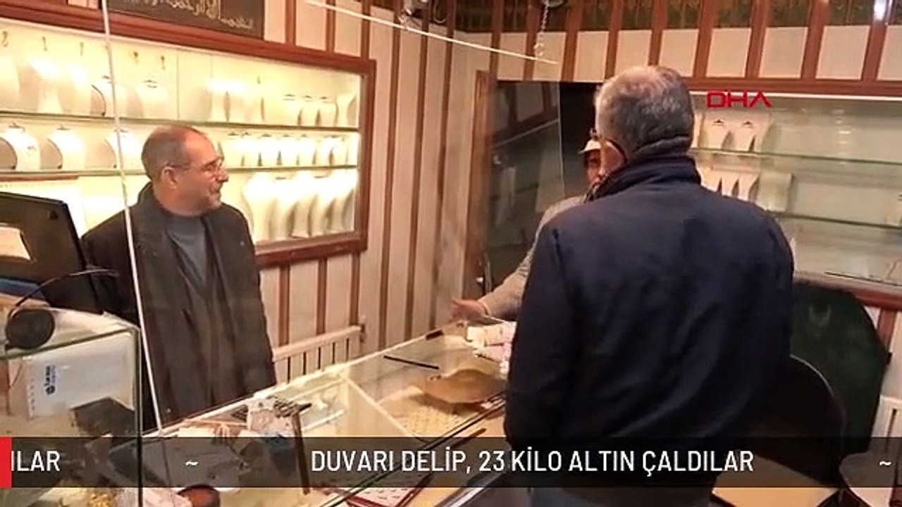 DUVARI DELİP, 23 KİLO ALTIN ÇALDILAR