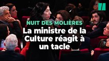 Nuit des Molières : Rima Abdul Malak réagit en pleine cérémonie au tacle de deux artistes