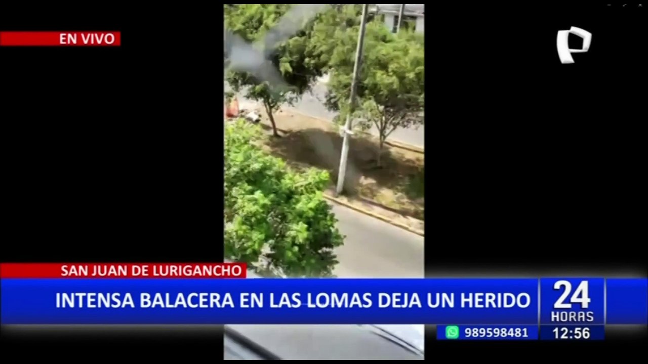 SJL: un herido deja balacera entre presuntas bandas criminales