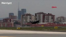 Çorlu Havaalanı'ndan kalkan Kızılelma, Atatürk Havalimanı'na indi