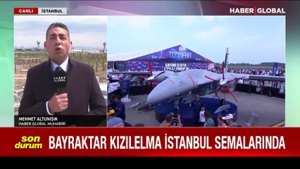 Bayraktar Kızılelma İstanbul semalarında