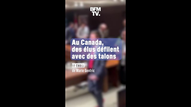 Au Canada, des hommes politiques défilent en talons aiguilles et suscitent la polémique