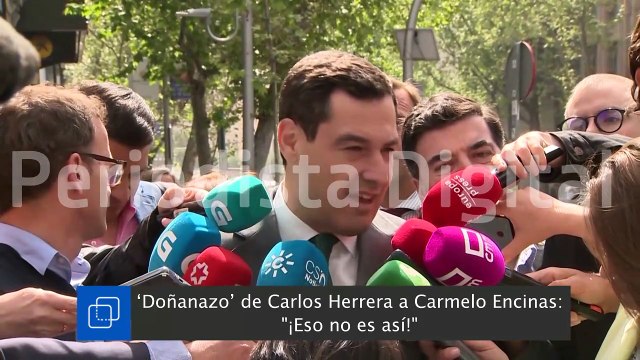 ‘Doñanazo’ de Carlos Herrera a Carmelo Encinas: ¡Eso no es así!