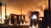 बक्सर: निर्माणाधीन थर्मल पावर प्लांट परिसर में लगी भीषण आग, करोड़ों का नुकसान