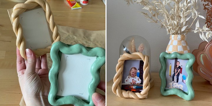 Fabriquer des cadres photos sur-mesures en argile
