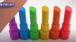 How to Make Rainbow Lipstick with Kinetic Sand Cutting | Educational Videos For Children #satisfying