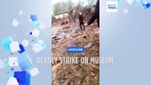 Russian air strike on Ukrainian museum kills one and injures 10 more