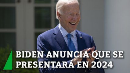 Joe Biden anuncia que se presentará a la reelección en los comicios de 2024