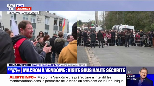 On ne peut pas parler donc on fait du bruit : Emmanuel Macron accueilli au bruit des casseroles à Vendôme, dans le Loir-et-Cher