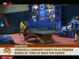 Venezuela comenzó con buen pie en la primera ronda de tenis de mesa por equipo