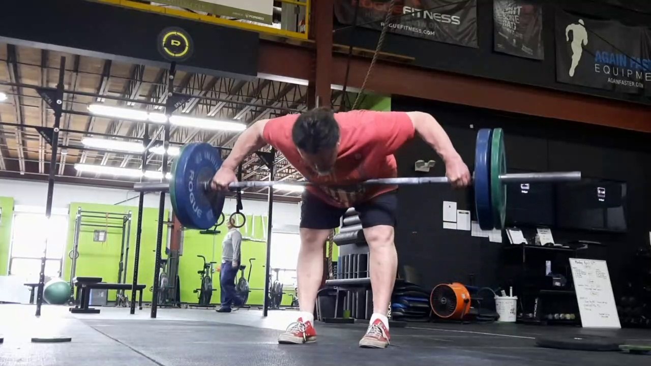 OS Snatch Grip Bent Rows 185lb