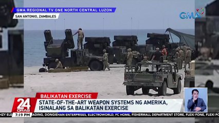 State-of-the-art weapon systems ng Amerika, isinalang sa Balikatan Exercise | 24 Oras