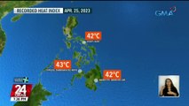 Matinding init, posibleng maranasan bukas sa ilang lugar sa bansa - Weather update today (April 25, 2023) | 24 Oras