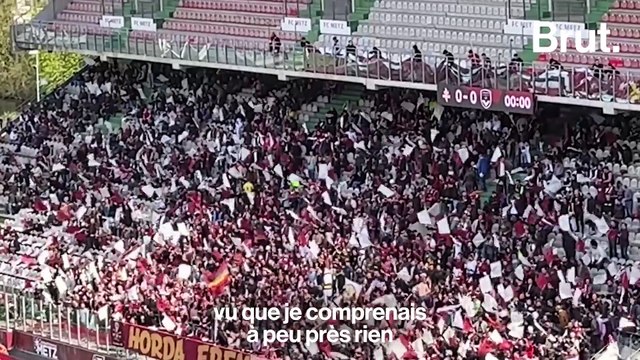 Au stade avec Joachim, 8 ans, malvoyant