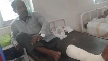 सीधी: बाइक चालक हुआ दुर्घटना का शिकार, अस्पताल में जारी