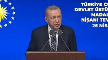 Cumhurbaşkanı Erdoğan, Devlet Üstün Fedakarlık Madalyası Tevcih Töreni'ne katıldı